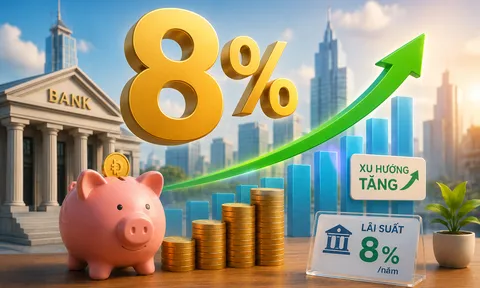 Lãi suất vừa “thủng” mốc 8%, lại “ngoi” lên rồi các bác ạ