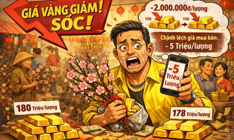 Vàng thủ: Đang sắm đào chơi Tết chợt nhận ra thua lỗ 5 triệu/lượng sau 1 đêm