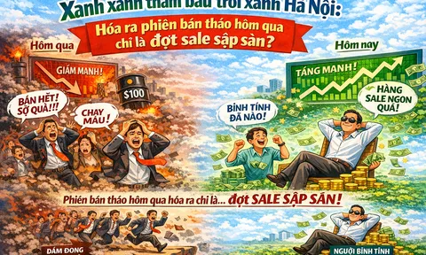 Xanh xanh thắm bầu trời xanh Hà Nội: Hóa ra phiên bán tháo hôm qua lại là đợt sale sập sàn à?